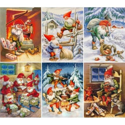 5D Diy Diamond Painting Santa Claus Pictures Of Rhinestones Embroidery Cartoon Cross Stitch Kits Art Wedding DecorationZP-3900