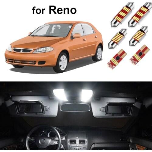 8Pcs Canbus LED Interior Light Kit For Suzuki Reno 2005-2008 LED Dome Map License Plate Blub Error Free