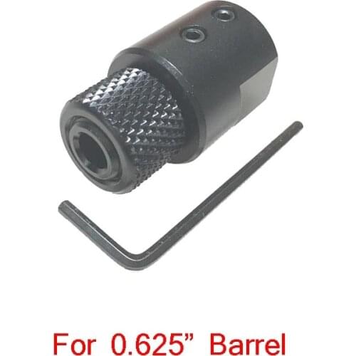 Barrel End Threaded Adapter for 5/8" (0.625") diameter non-threaded barrels Muzzle Barrel Adapter1/2-28 or 1/2"-20 Compensator