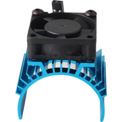 Aluminum Heat Sink With 5V Cooling Fan For 1/10 Scale RC Car 540 550 3650 Size Motor 3S battery Heatsink