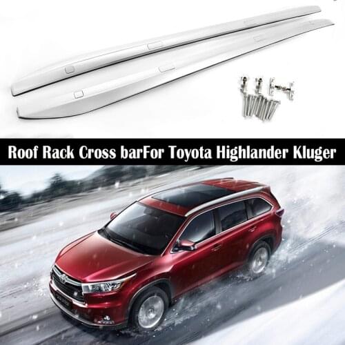 ABS Roof Rack For Toyota Highlander Kluger 2015-2020 Rails Bar Luggage Carrier Bars top Cross bar Rack Rail Boxes