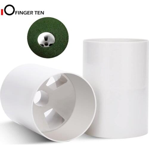 Ivory White Golf Hole Cup for Practice Putting Green 6 inch Durable Plastic Golf Hole Cup for Golfing Training