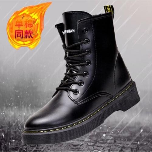 Winter new fashion womens boots, single shoes and velvet models, optional non-slip soles and velvet thickened warm Martin boots