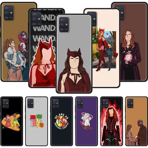 Cartoon Wandavisions Bag For Samsung Galaxy A70 A52 4G A12 Case Phone Cover Soft For Samsung A72 A10S A20E A50 A40 A32 5G Coque