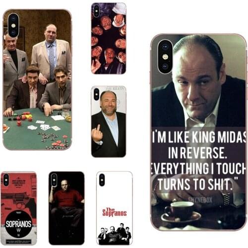 For iPhone SE2020 11 Plus Pro X XS Max XR 8 7 6S SE 4S 5 5C 5S Design Novelty Fundas Mobile Phone Shell The Sopranos