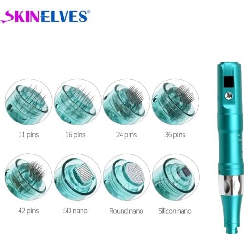 Dr pen Ultima A6S Microneedle Cartridge 10pcs Micro Needle Derma Pen Bayonet Replacement 11/16/24/36/42/Nano Needles