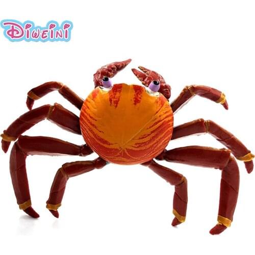 Simulation Marine Sea Life Action Crab Animals Models Figurine PVC figure home decoration accessories decor Gift For Kids toys