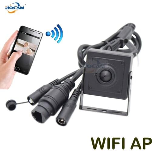 HQCAM 720P 960P 1080P Mini WIFI IP Camera P2P Onvif SD Card Slot Wifi AP Wireless Mini IP Camera With Rest & Soft Antenna camhi