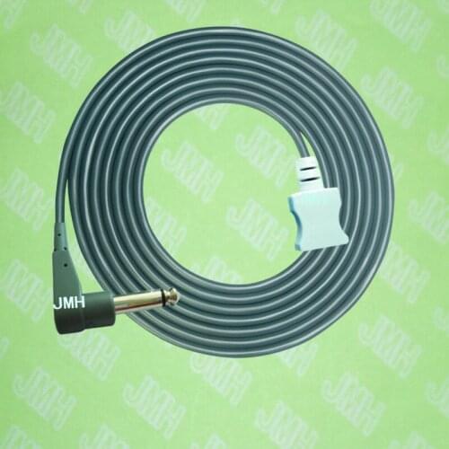 Use for Philips,Mindray,Nihon Kohden,Colin the Skin surface ,Esophagus and Rectum Temperature probe adapter cable,6.3plug-2pin