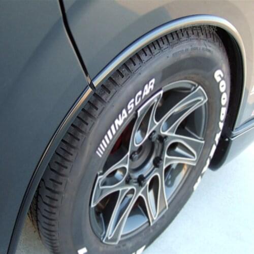 Wheel eyebrow Fit for Alfa Romeo 159 soft Mudguar dsstripe Wheel fender gum paste Automotive rubber wheel eyebrow