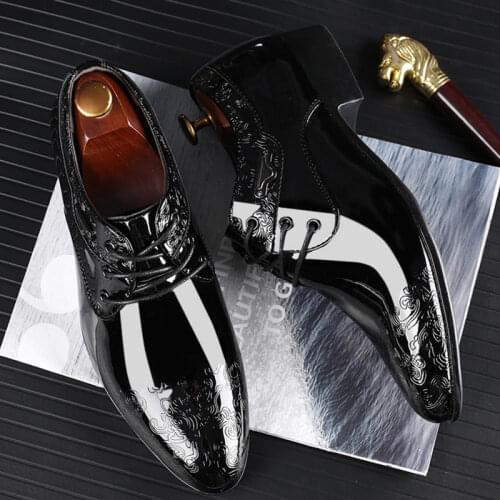 Leather Shoes Mens Large Size Wedding Shoes Breathable Black Soft Leather Spring Autumn All-match Business Formal Casual Shoes