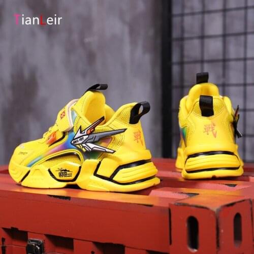 2021 High Quality Spring Children Shoes Breathable Mesh Kids Sneakers Boys Fashion Casual Comfortable Kids Shoes Boys Enfant