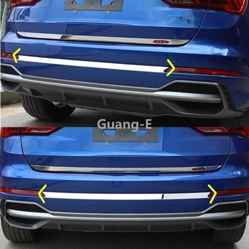 For Audi Q3 F3 2018 2019 2020 Car Body Cover Protection Bumper Trim Rear Hood Back Tail Bottom Pedal 1pcs