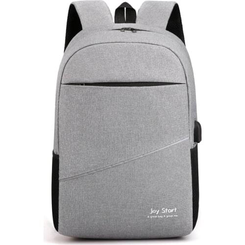 New Business Mens Computer Backpack Female Student Leisure Large-Capacity USB Notebook Travel Backpack Chargeable