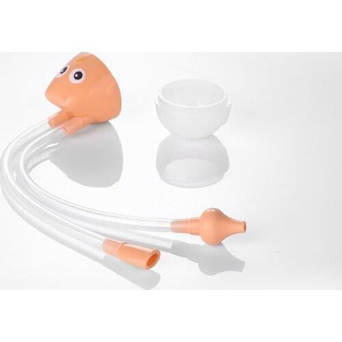 New Cartoon Baby Mouth Suction Nasal Aspirator Baby Nose Cleaner Newborn Anti-Backflow Catheter Nasal Aspirator