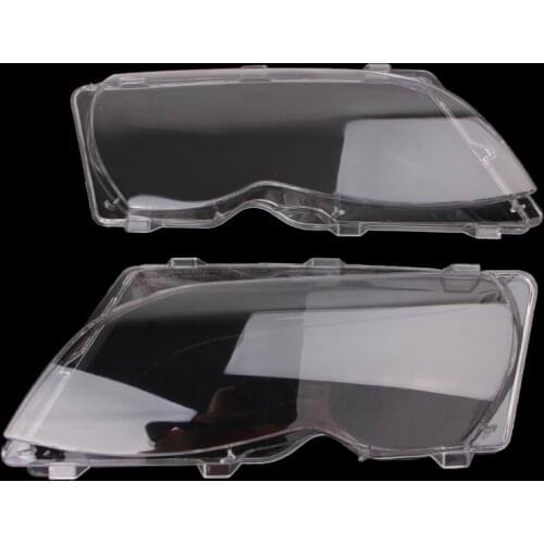 2 Pcs/Pair Headlight Lenses Replacement Left&Right Headlamp for bmw E46 4 DR 28GC