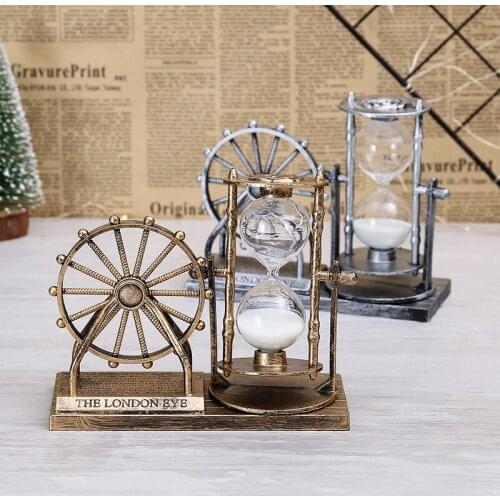 New Retro Ferris Wheel Quicksand Hourglass Accessories Student Day Gift Nostalgic Home Decoration Ornaments And Crafts