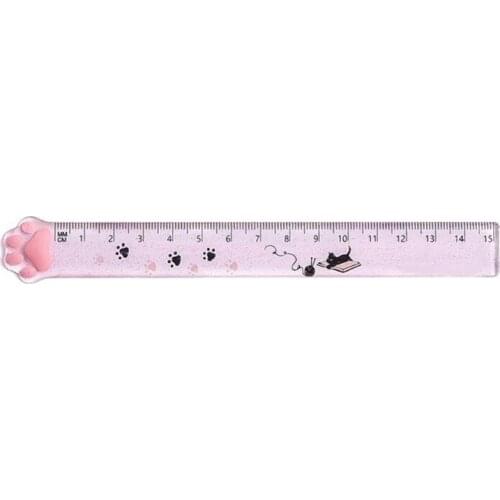 Transparent Acrylic Ruler 15cm Clear Accurate Scales Portable Mathematics Ruler