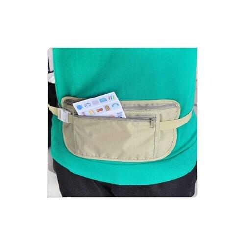 Outdoor waist pack internality wallet passport bag invisible anti-theft document package