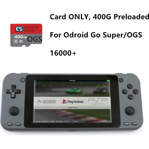 Batocera/EmulationStation 400G High-speed SD Card For Odroid Go Super, OGS 16000+ Games Preloaded- Best ON Earth Plug And Play