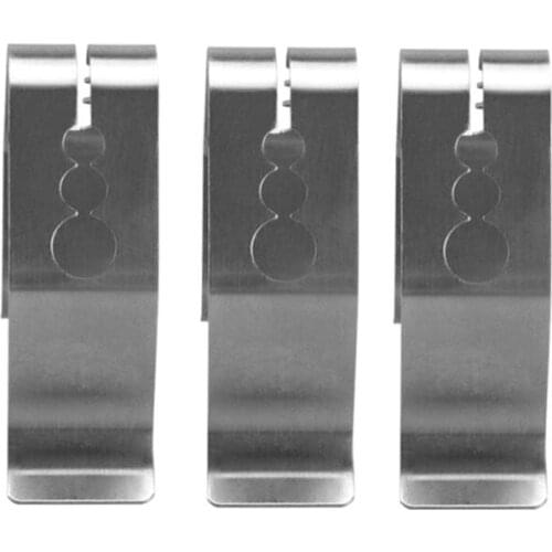 Stainless Steel Thermometer Clips for BBQ Food Cooking Thermometer Holder 3holes D0AD