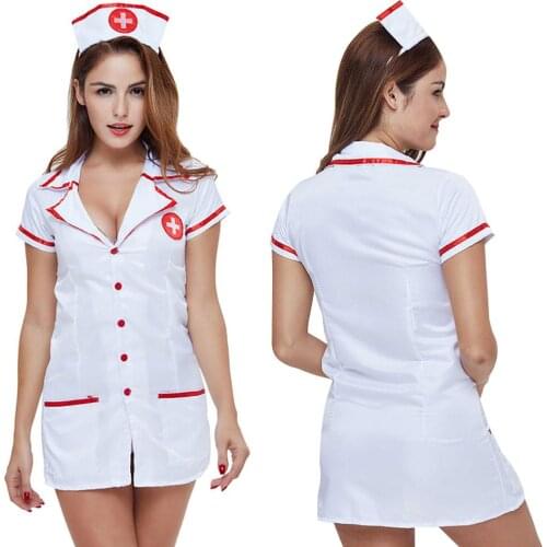 Women Sexy Nurse Costume Erotic Costumes Sexy Erotic Maid Costume Dress Outfit Role Play Sexy Underwear Games Cosplay Uniform