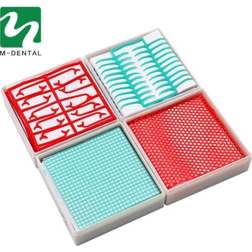 1 Box Dental Lab Material Dental Wax Mesh Wax Net Round Hole Square Grid Clasp Shape Wax Sheet