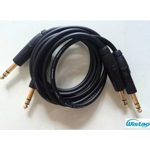 1pc IWISTAO HIFI TRS Balanced Signal Cable Record Canare Professional Broadcast Cable Manual 6.5mm for Headphone Monitor Speaker