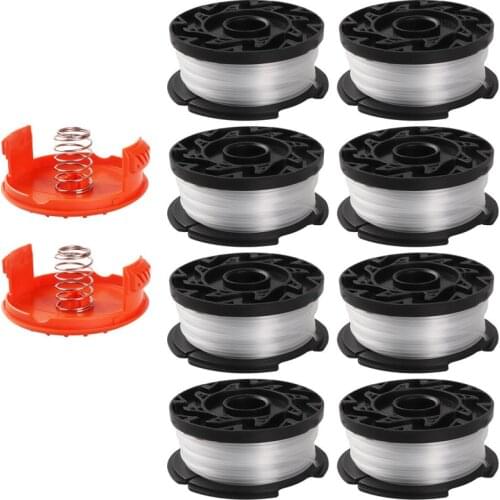 10pcs Spool Nylon Line Spring Cap For Black Decker Strimme Trimmer Part Mowing Wire Garden Weed Grass Cutting Brush Cutter Cap