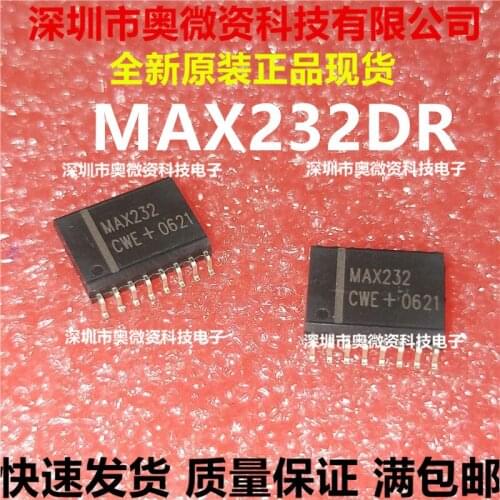 100% Original In Stock New MAX232 MAX232DR RS232 SOP16 IC