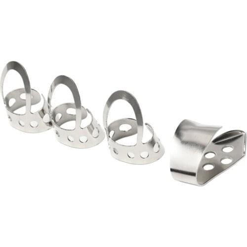 4Pcs Metal Adjustable Thumb Finger Guitar Picks for Acoustic Guitar Banjo Ukulele