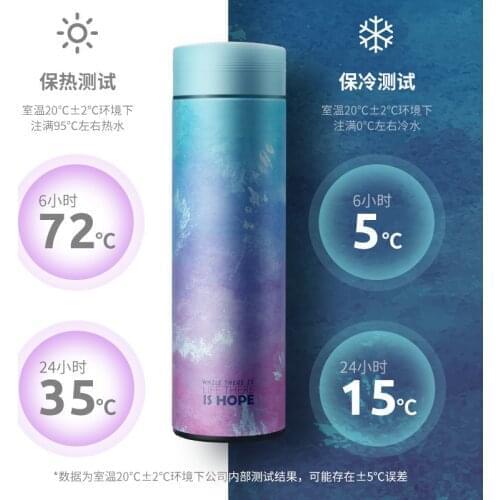 450ML Smart Thermos Water Bottle Led Digital Temperature Display Stainless Steel Coffee Thermal Mugs Intelligent Insulation Cups