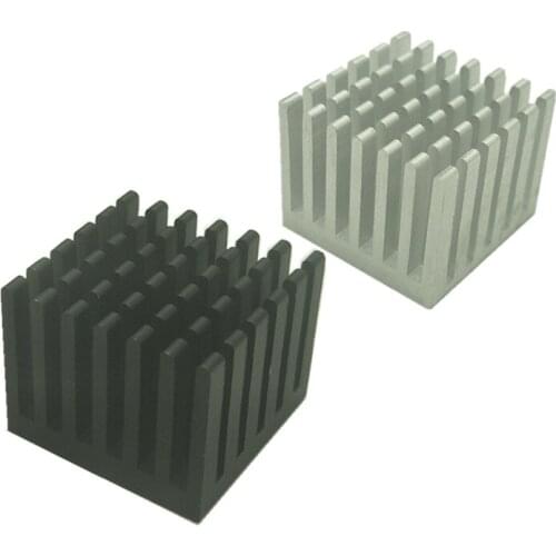 6pcs 25mm*25mm*20mm aluminum routing efficiency radiator heat sink washer video memory thermal block electronic cooling board