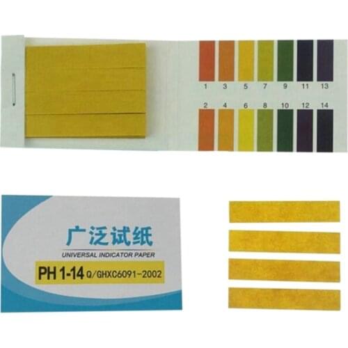 80 Strips/pack pH Test Strips Full pH Testing Meter 1-14st Indicator Litmus Paper for Water Quality Fruit Soil pH Measuring Tool