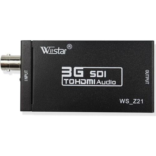 2pcs Wiistar Mini HD-SDI / 3G-SDI SDI to HDMI Converter Adapter Support Signals Showing on HDMI Display