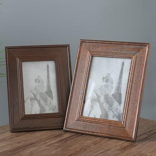 American Retro Wooden Photo Frame Stage Creative Picture Frame Childrens Gifts Home Decorations Desk Top Ornament