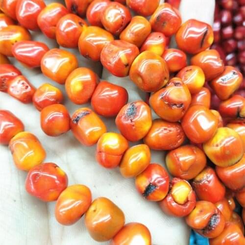 1strings orange coral beads natural coral beads loose coral beads more choice for women jewelry making accessories