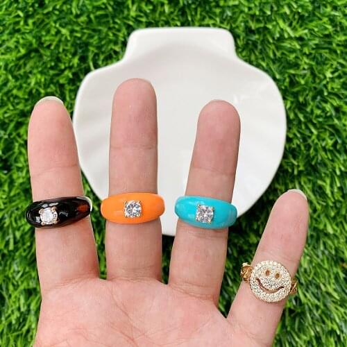 CHANSUNRUN Rings With Cubic Zirkonia For Women