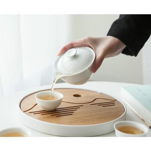 "KingTeaMall" Chinese Gongfu Tea Tray with Water Tank, Teasaucers, Teaboards, Teawares, Teasets, Teatools, Gifts