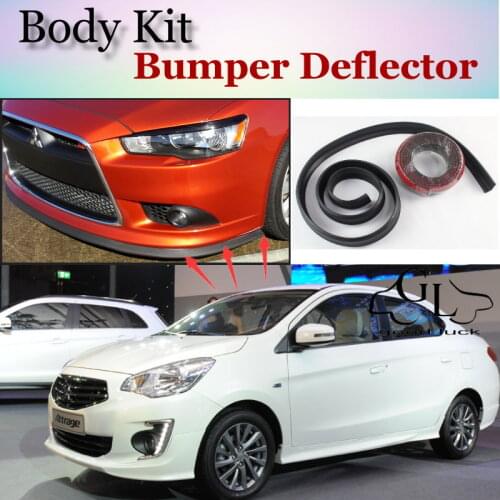 Bumper Lip Deflector Lips For Mitsubishi Mirage Attrage Space Star For Dodge Attitude Front Spoiler Skirt For Tuning / Body Kit