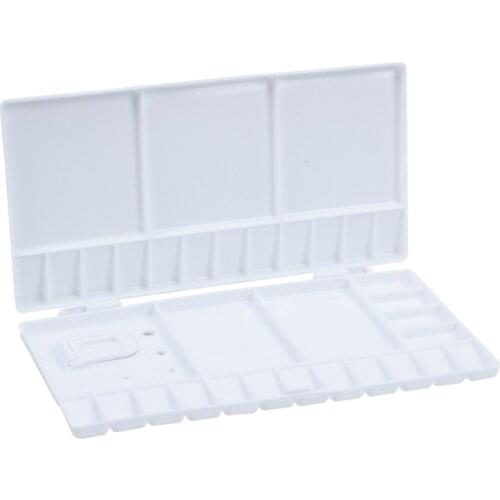 Art Paint Tray Artist Oil Watercolor Plastic Palette White 33 Grids Large Size