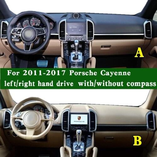 Dashmat Dashboard Cover Pad Dash Mat Carpet for Porsche Cayenne GTS Turbo S 92A 2011-2017 Non-slip Sun Shade left right drive