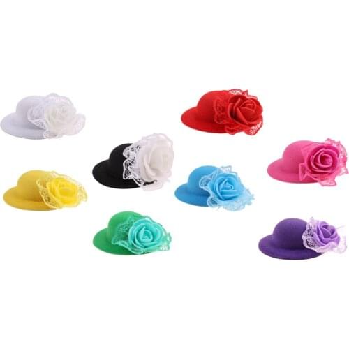 Doll Hat Cap for 28-30cm mini Doll Hats Accessories for Girls Toy Cap Round Hat Accessories Doll Bowler Hat