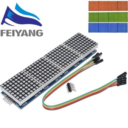 MAX7219 dot matrix module microcontroller module 4 in one display