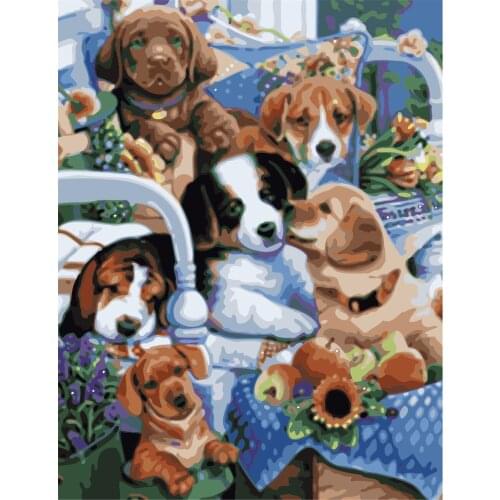 Platonic True 40x50cm No Frameless Painting By Numbers Animal On Canvas Pictures By Numbers Home Decoration Diy Minimalism Style