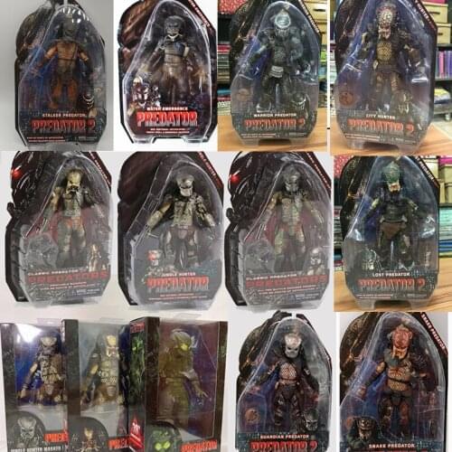 NECA Guardian City Hunter Warrior Water Lost Boar Snake Stalker Jungle Demon Hunter Classic Predator Action Figure Toy Doll Gift