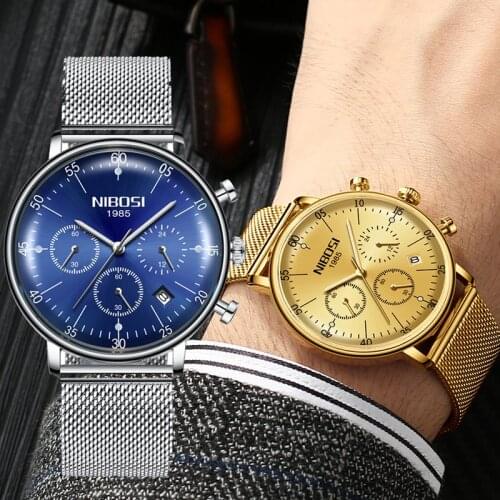 NIBOSI Mens Quartz Watch