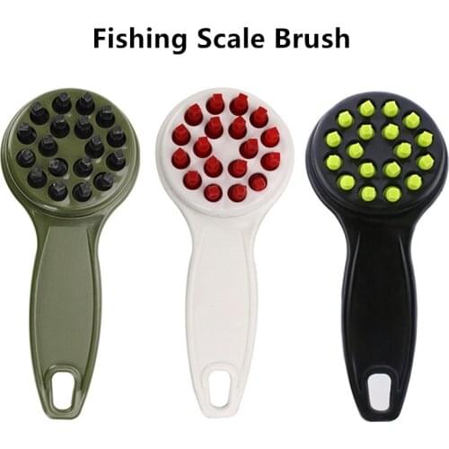 1pcs New Fish Skin Brush Scraping Fishing Scale Brush Graters Fast Remove Fish Knife Cleaning Peeler Scaler Scraper