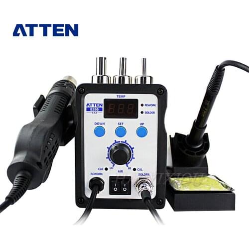 ATTEN AT8586 2 in 1 Economic 750W 220V/110V Advanced Hot Air Soldering Station SMD Rework Station
