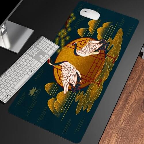 Chinese Style Hot Bronzing Mouse Pad Oversized Game Desk Pad Computer Pad Keyboard Pad Student Writing Desk Anime Mousepad